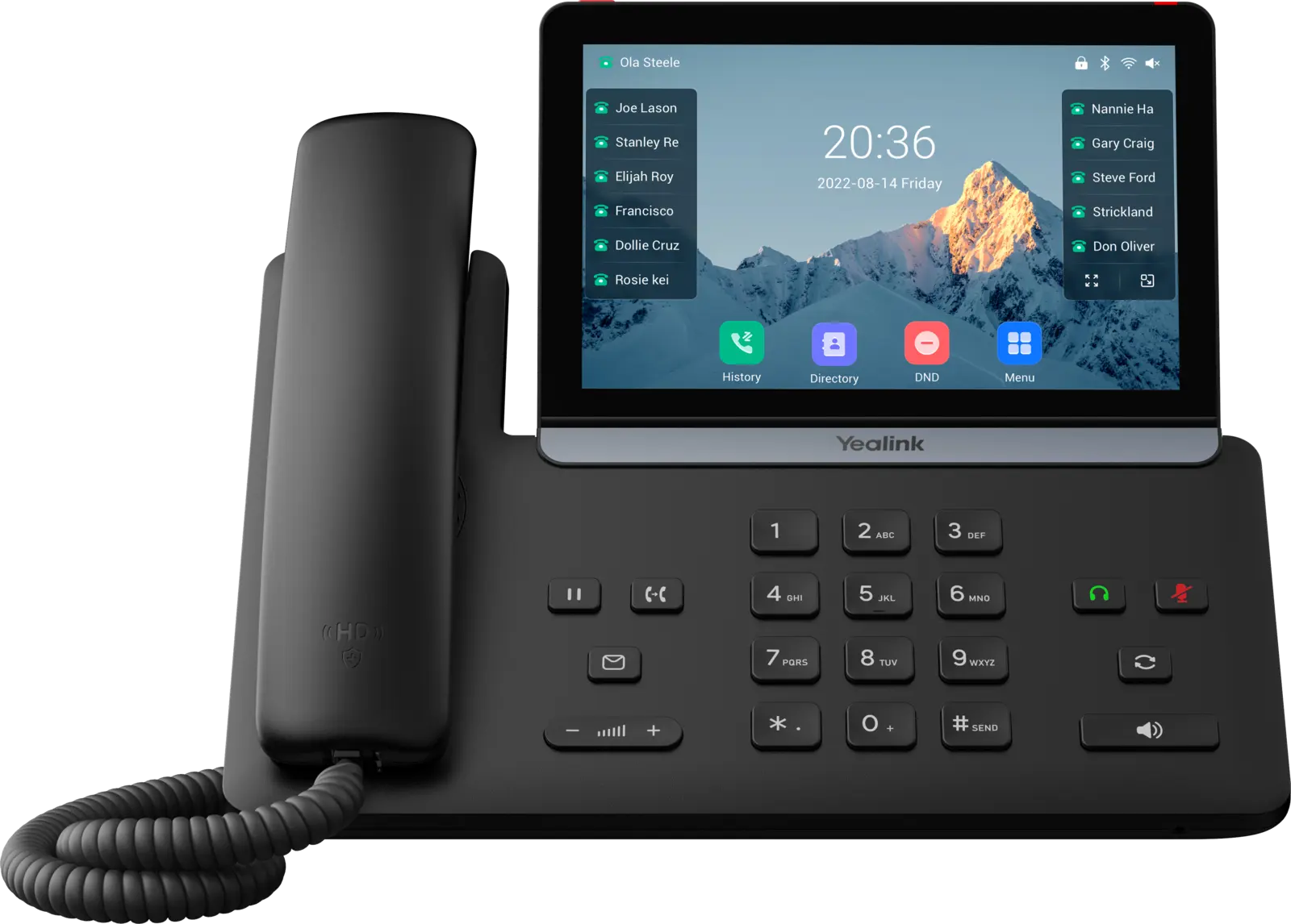 Yealink T87W premium business IP telephone shown in full